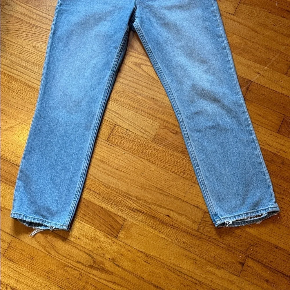 Abercrombie Ultra High Rise Ankle Straight Jean